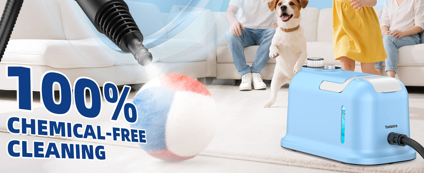 60.87oz Heavy Duty Steam Cleaner 10s Rapid Heating Handheld Steam Cleaner for Home, Steamer for Cleaning for Home, Car, Grout, Tile, Floor, Dirt