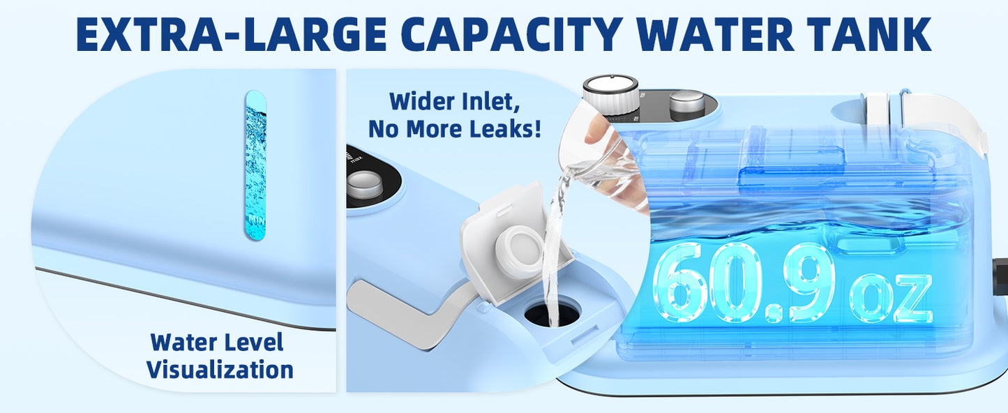 60.87oz Heavy Duty Steam Cleaner 10s Rapid Heating Handheld Steam Cleaner for Home, Steamer for Cleaning for Home, Car, Grout, Tile, Floor, Dirt