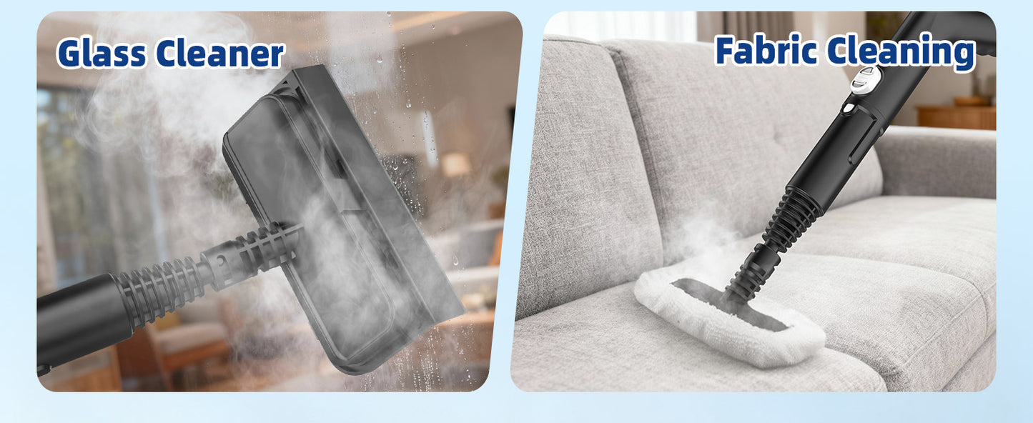 60.87oz Heavy Duty Steam Cleaner 10s Rapid Heating Handheld Steam Cleaner for Home, Steamer for Cleaning for Home, Car, Grout, Tile, Floor, Dirt