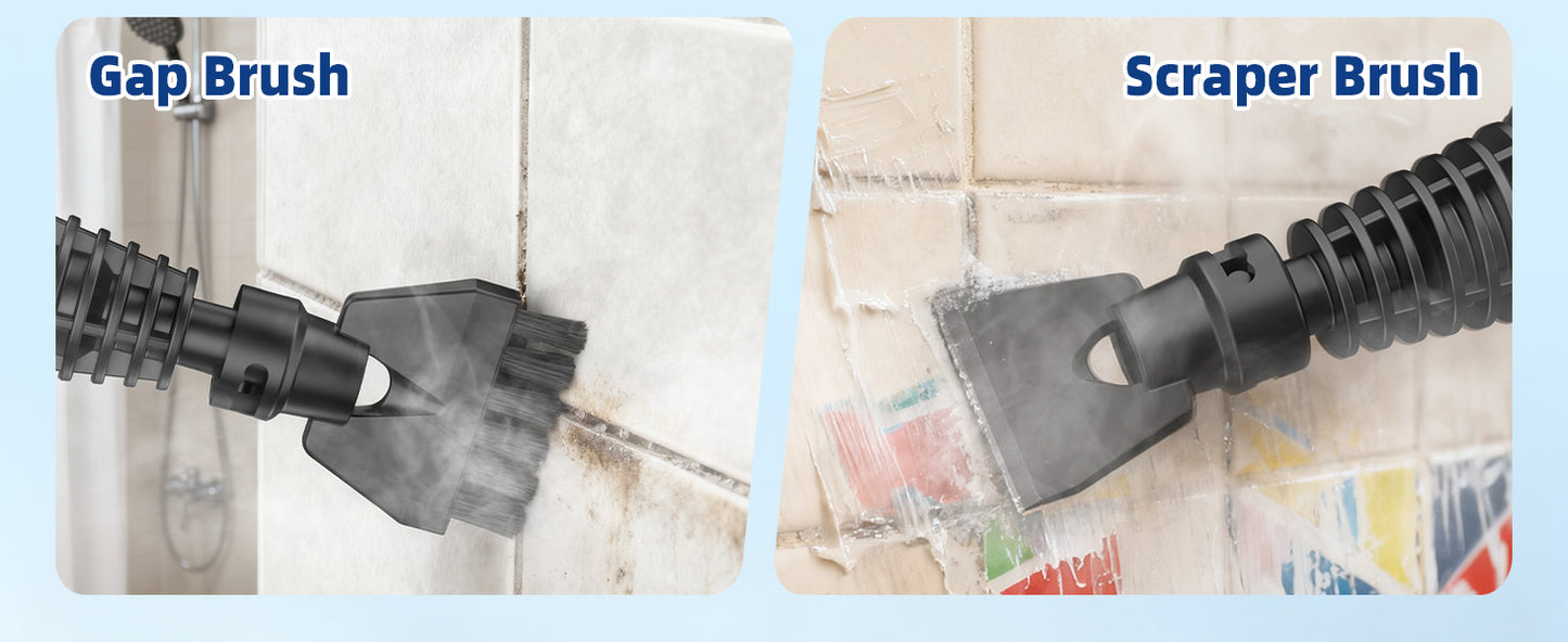 60.87oz Heavy Duty Steam Cleaner 10s Rapid Heating Handheld Steam Cleaner for Home, Steamer for Cleaning for Home, Car, Grout, Tile, Floor, Dirt