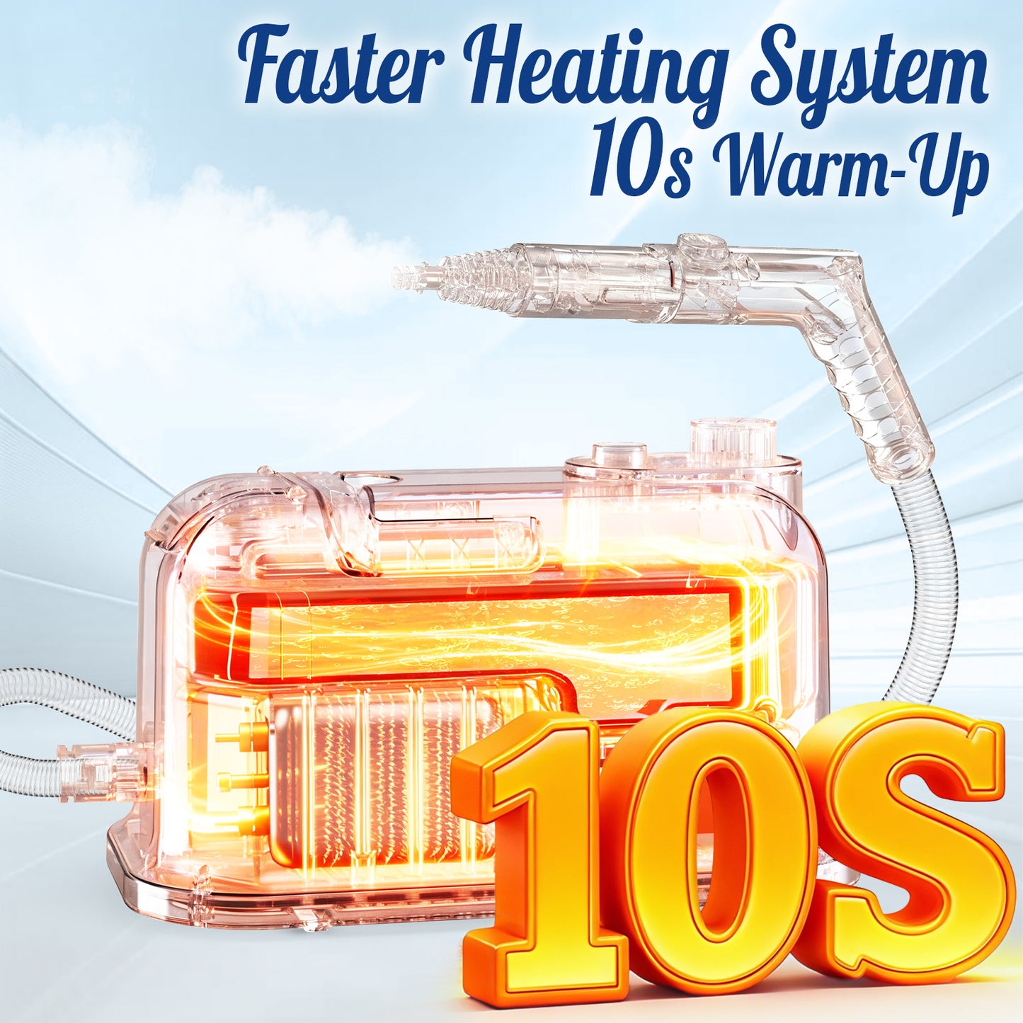 60.87oz Heavy Duty Steam Cleaner 10s Rapid Heating Handheld Steam Cleaner for Home, Steamer for Cleaning for Home, Car, Grout, Tile, Floor, Dirt